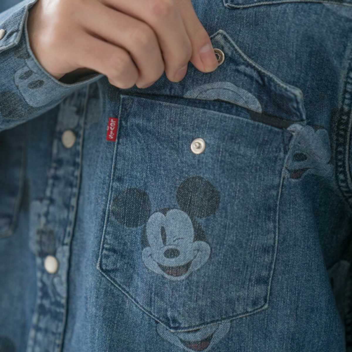 リーバイス　ディズニーコレクション　ウエスタンシャツ　MICKEY　Sサイズ　Mサイズ　の2枚セット　Levi's　ミッキー　Disney_画像3