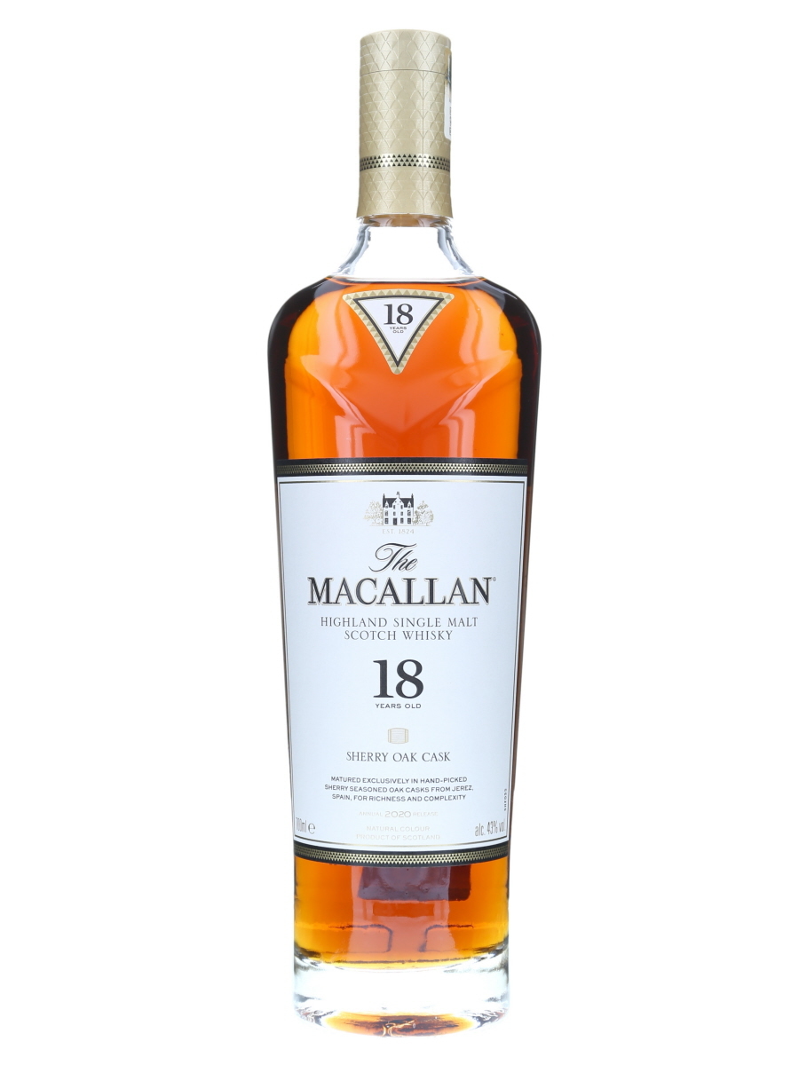 ザ マッカラン 18年 2020リリース シェリーオークカスク 箱付 700ml 43％　YS-MACALLAN18-2020-B_画像2