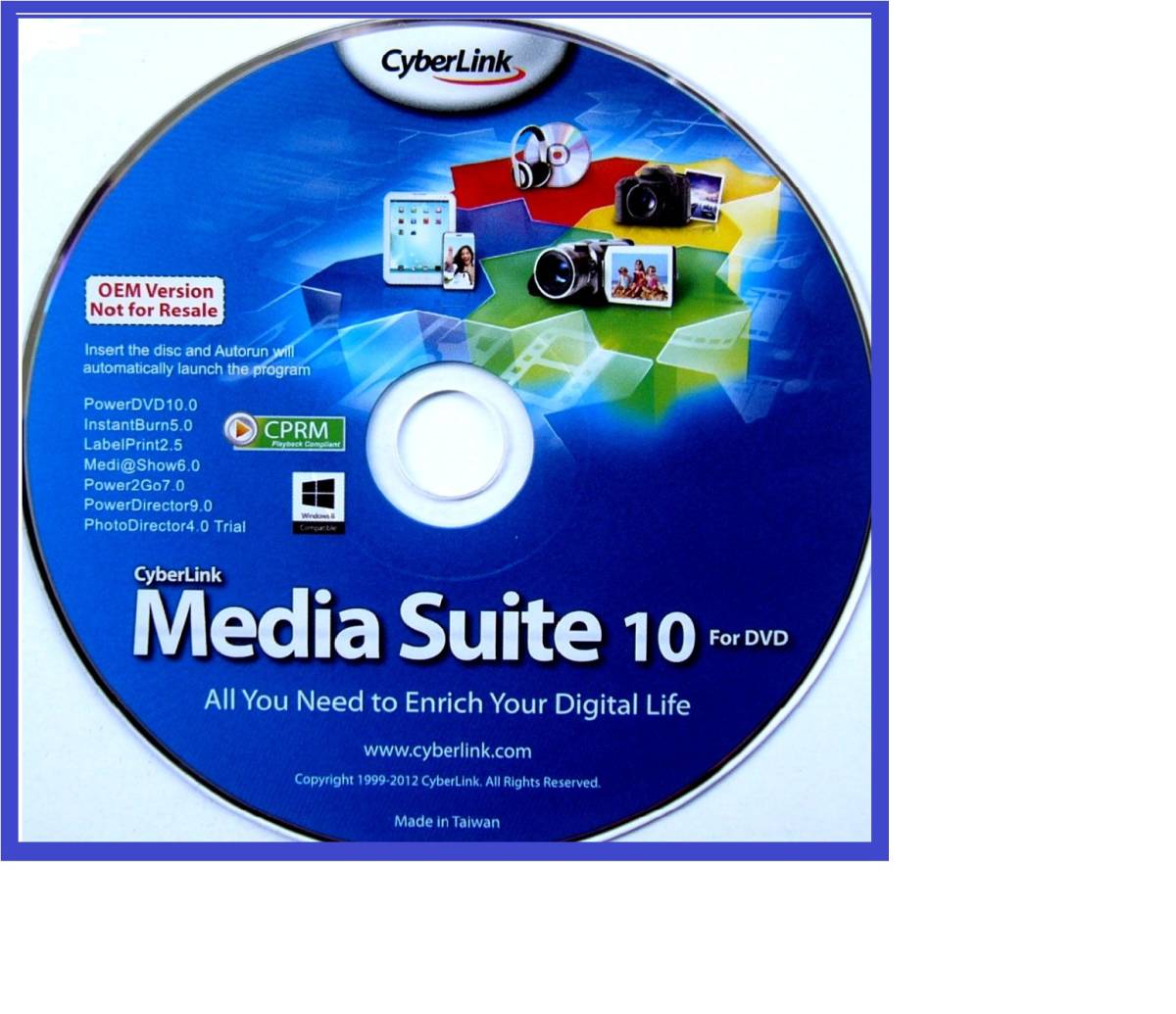 * CPRM correspondence regular Media Suite10 OEM version PowerDVD other * DVD attaching 