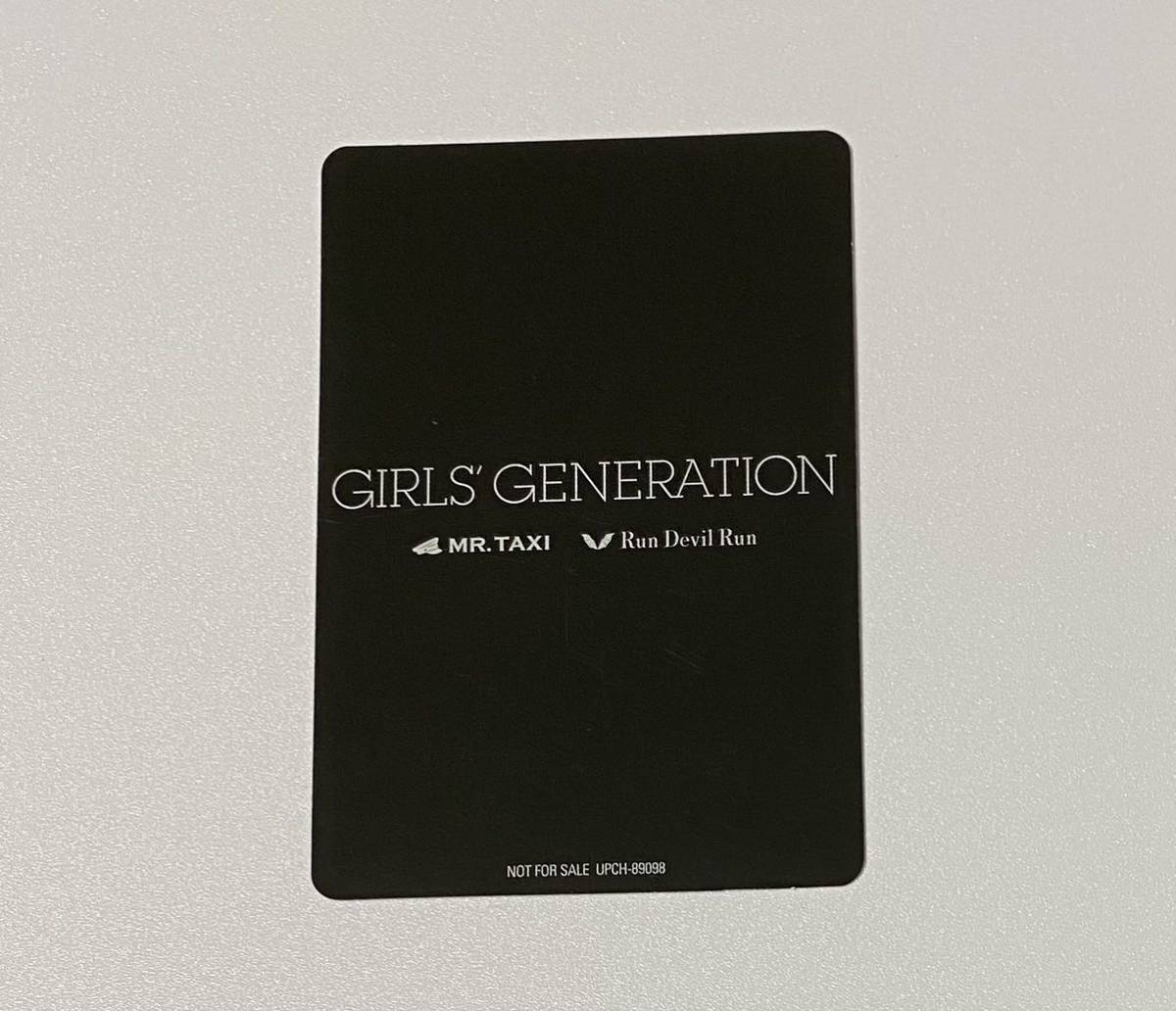 少女時代 テヨン TAEYEON MR.TAXI Run Devil Run トレカ SNSD Girls' Generation Photocard_画像2