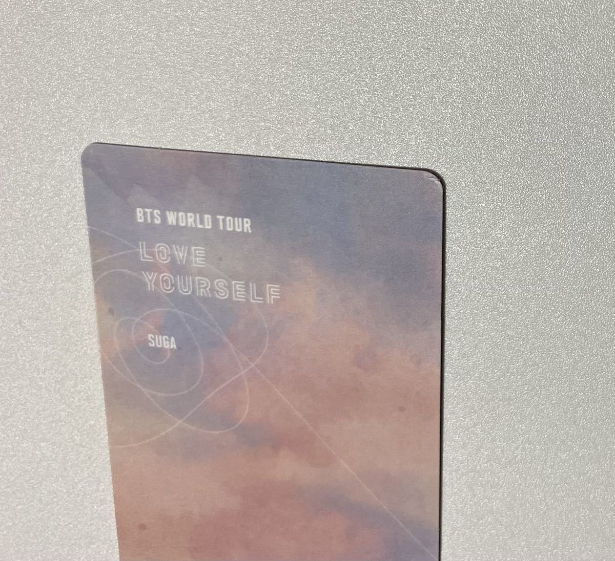 SUGAshugayungi пуленепробиваемый подросток .BTS WORLD TOUR LOVE YOURSELF SEOUL DVD привилегия коллекционные карточки Photocard душа темно синий 