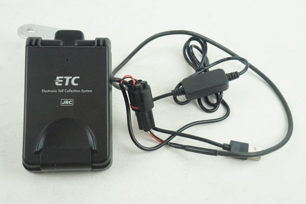 USB電源仕様 バイク用 一体型 ETC 車載器 日本無線 JRM-12 カード認識 