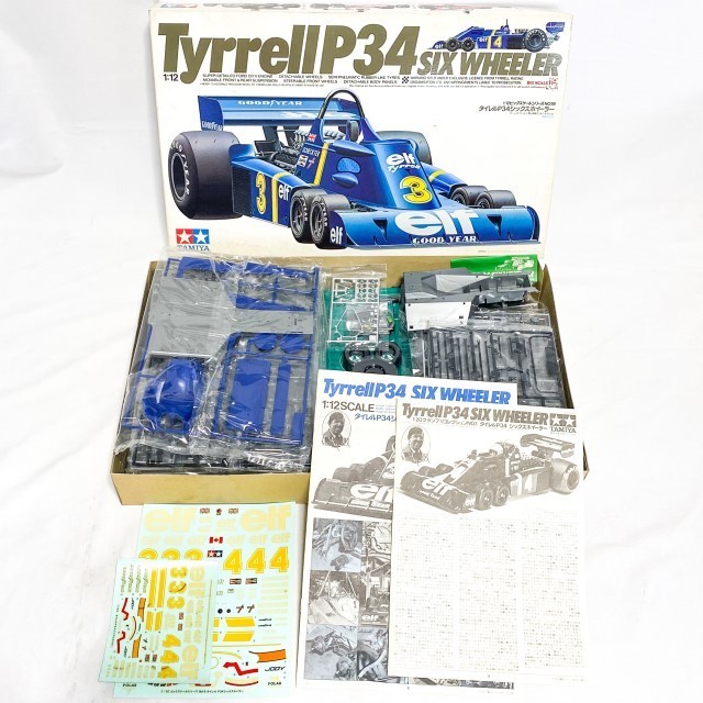 【未組立】 TAMIYA Tyrrell P34 SIX WHEELER タミヤ タイレル シックスホイラー 1/12 ビッグスケールシリーズ NO.19 プラモデル 取説 F624