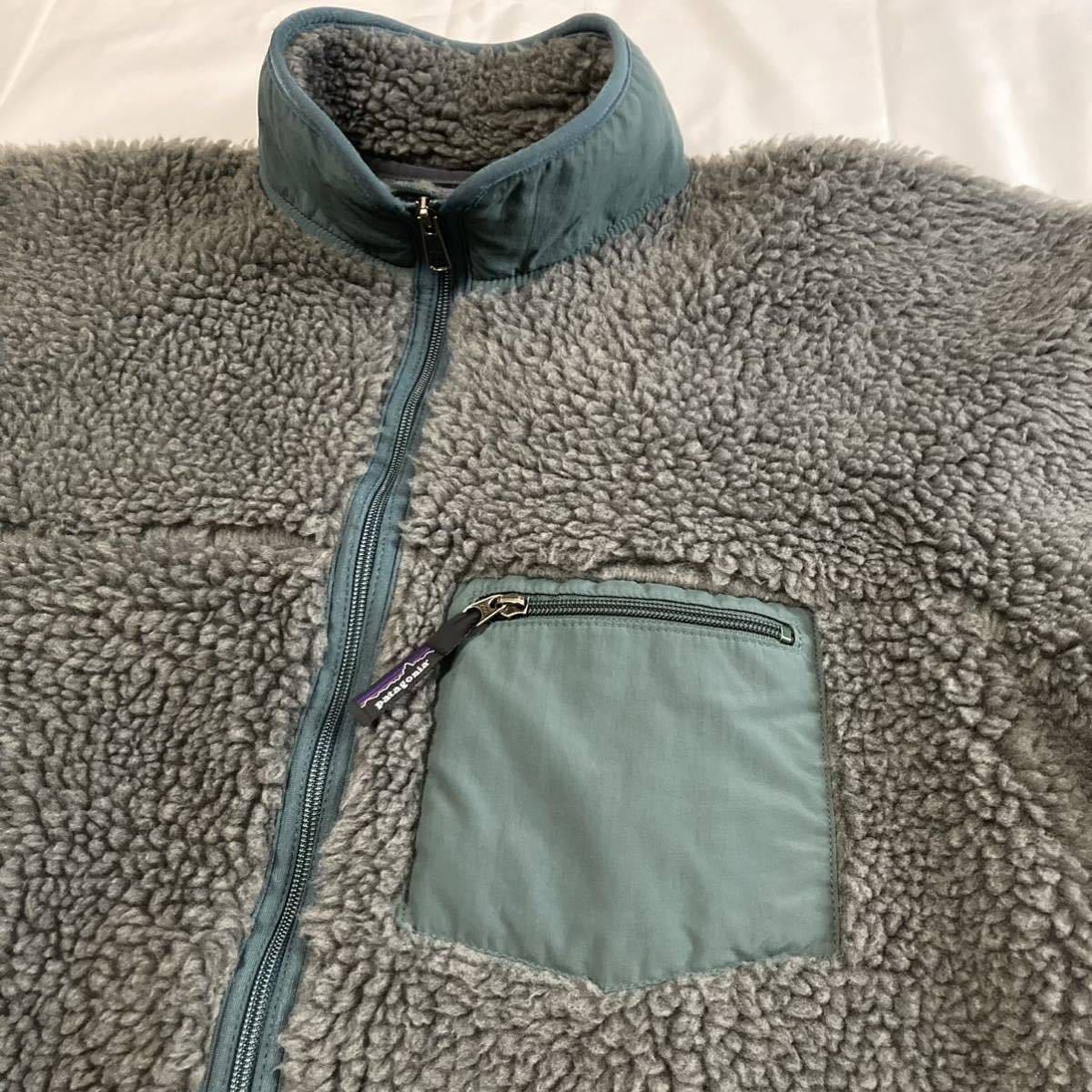 XLサイズ 新品【2000・デッドストック】patagonia クラシック・レトロ・カーディガン チャコールヘザーグレー ミリタリーMADE  IN USA製