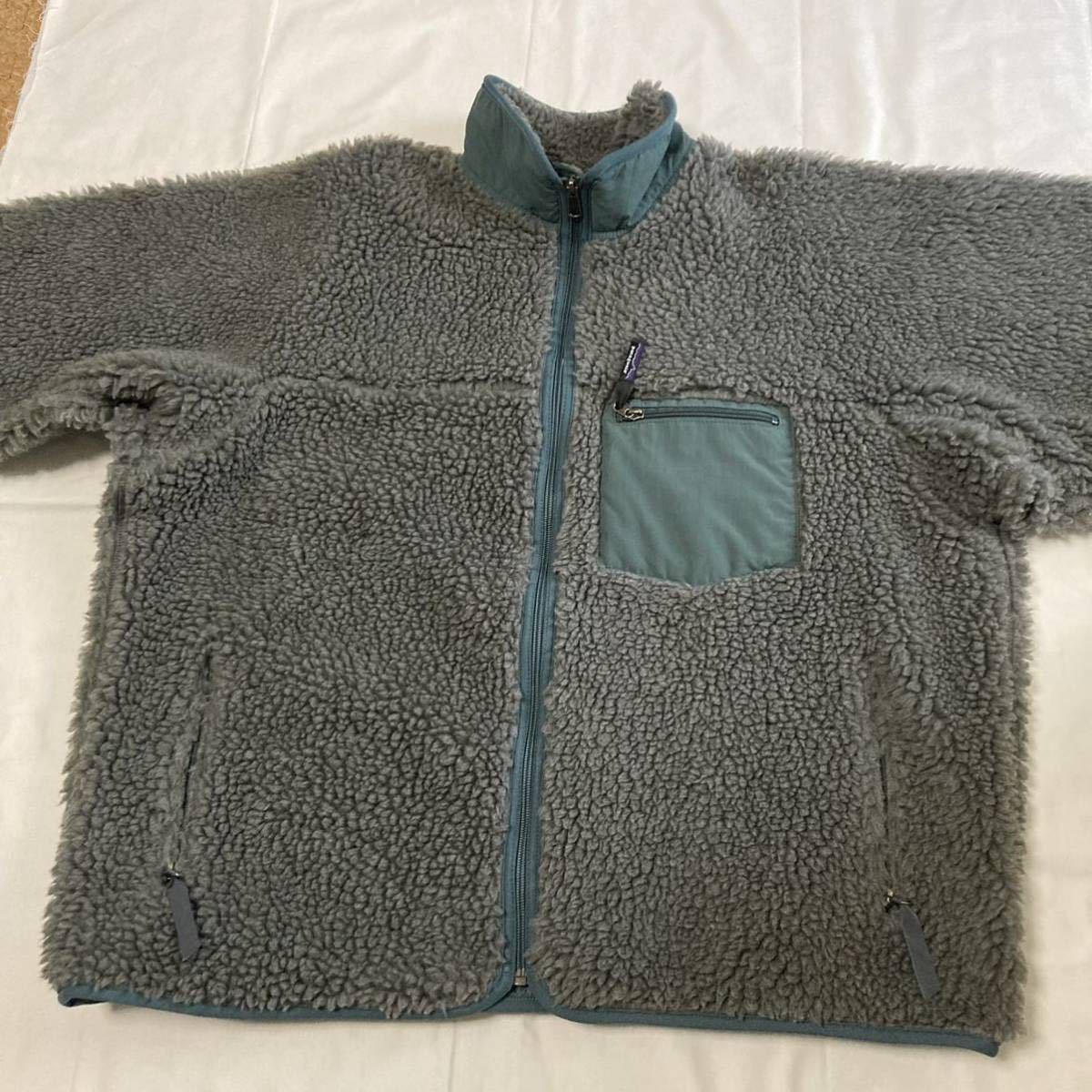 XLサイズ 新品【2000・デッドストック】patagonia クラシック・レトロ・カーディガン ( チャコールヘザーグレー ) ミリタリーMADE IN USA製の画像7