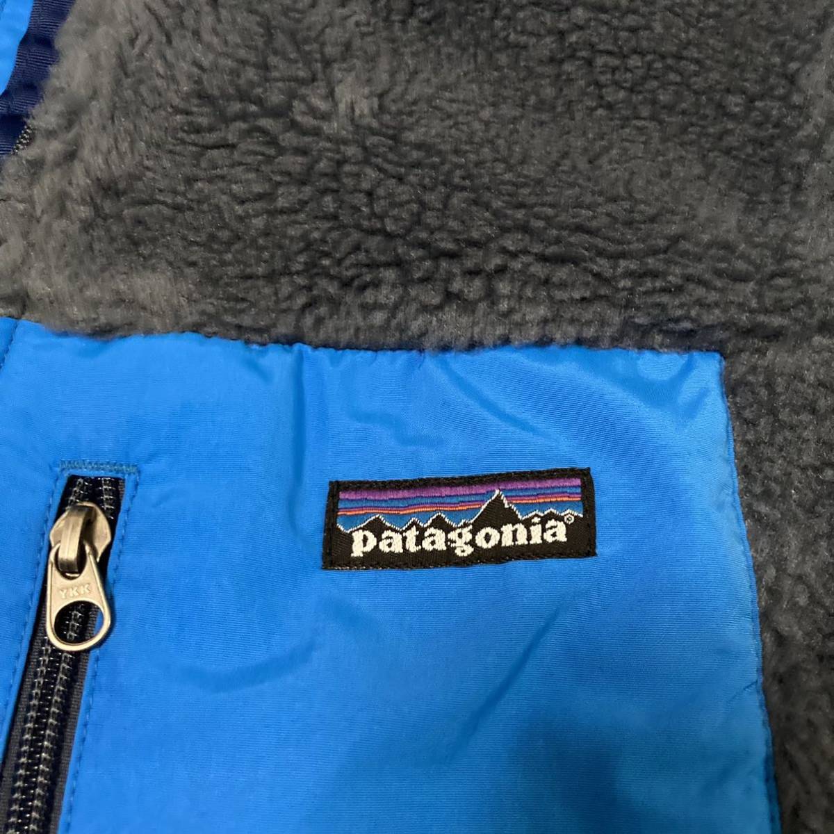 XLサイズ 新品【2011・デッドストック】patagonia メンズ・クラシック・レトロX・ジャケット ( PRB ) プルシアン・ブルー×ラグーン 廃盤_画像3