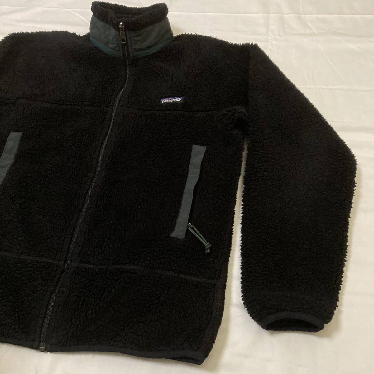 Sサイズ 極美品【1997・廃盤】patagonia メンズ・クラシック・レトロX・ジャケット ( BLK ) ブラック× ハンター PEF 初期型 MADE IN USA製