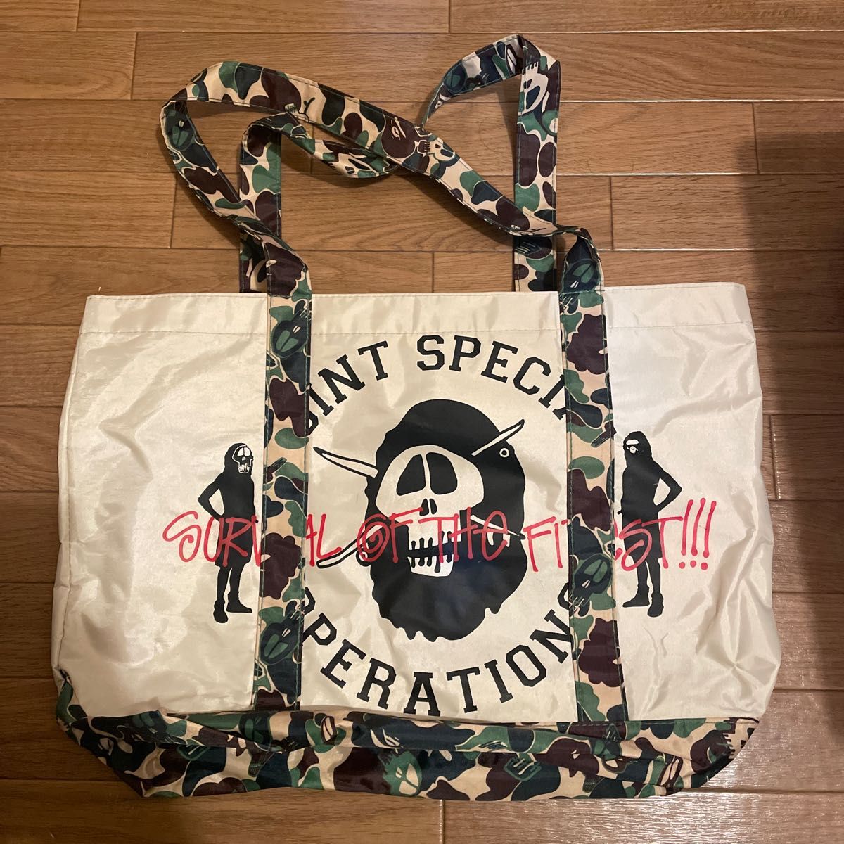 ape stussy トートバッグ 防水 2011年 ステューシー A BATHING ape stussy トートバッグ 防水 2011年 ステューシー A BATHING