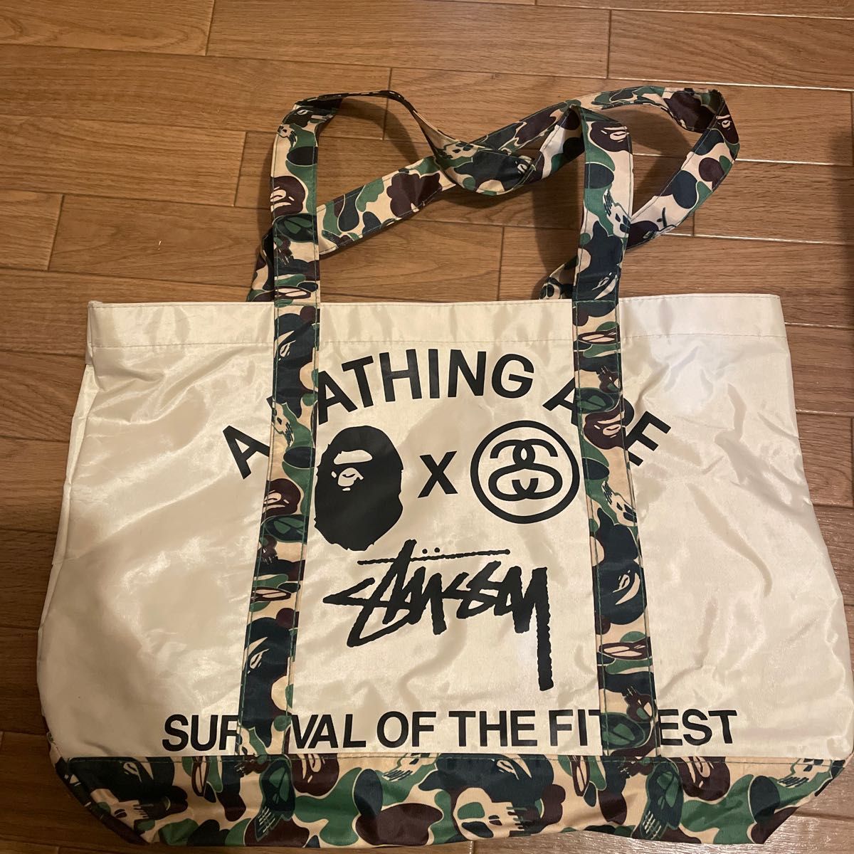 ape stussy トートバッグ 防水 2011年 ステューシー A BATHING ape stussy トートバッグ 防水 2011年 ステューシー A BATHING