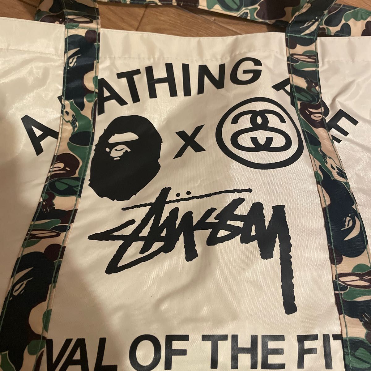 ape stussy トートバッグ 防水 2011年 ステューシー A BATHING ape stussy トートバッグ 防水 2011年 ステューシー A BATHING