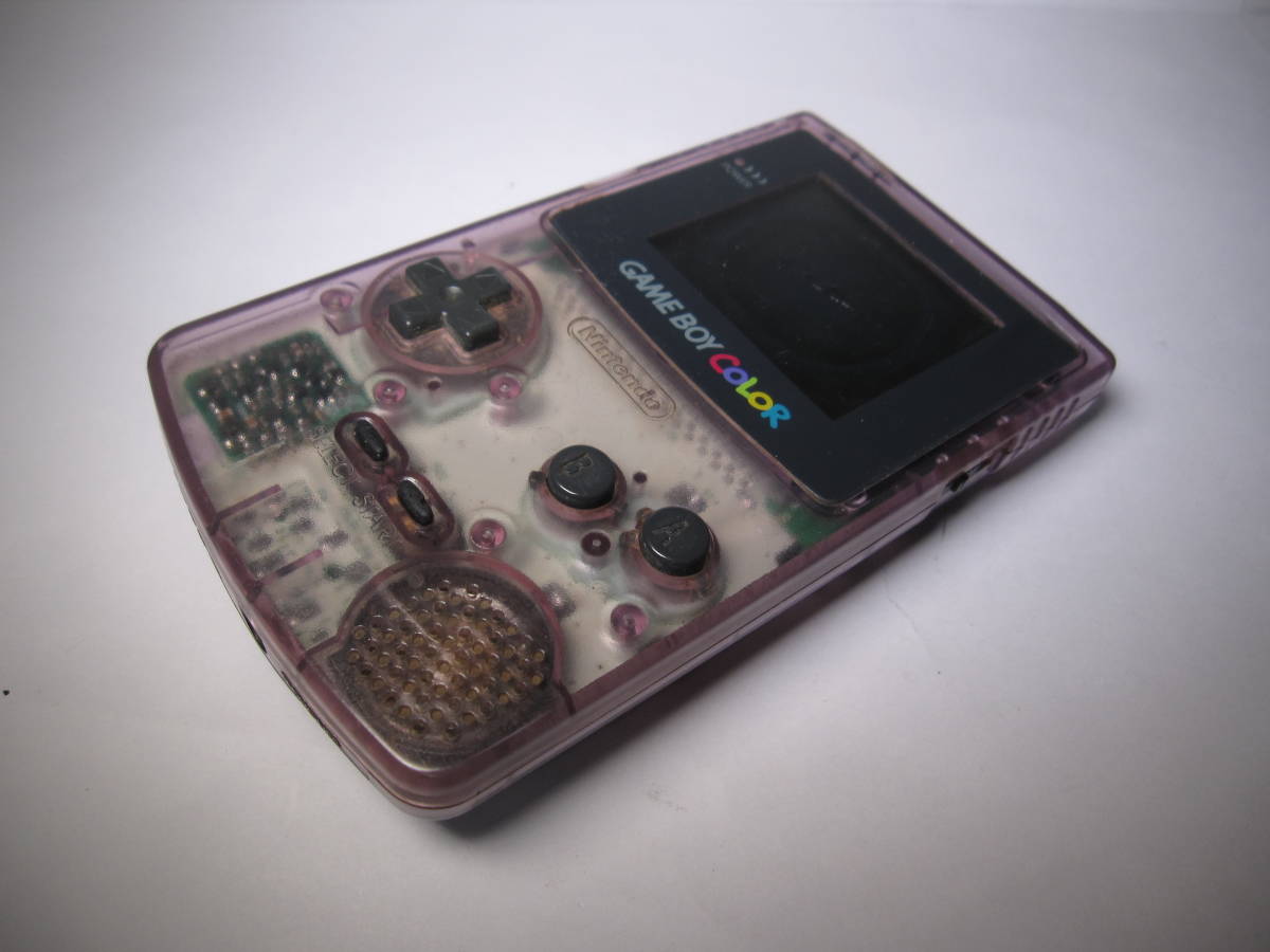 ジャンク Nintendo ニンテンドー 任天堂 CGB-001 GAME BOY COLOR ゲームボーイカラー クリアーパープル 携帯型