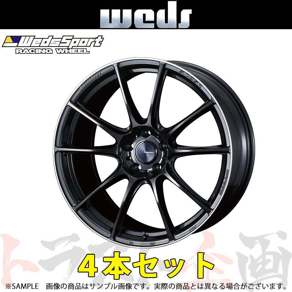 WEDS ウェッズ スポーツ WedsSport SA-25R 19x8.5 38 5H/114.3 METAL BLACK/F アルミ ホイール 4本セット 73816 トラスト企画 (179133018_画像1