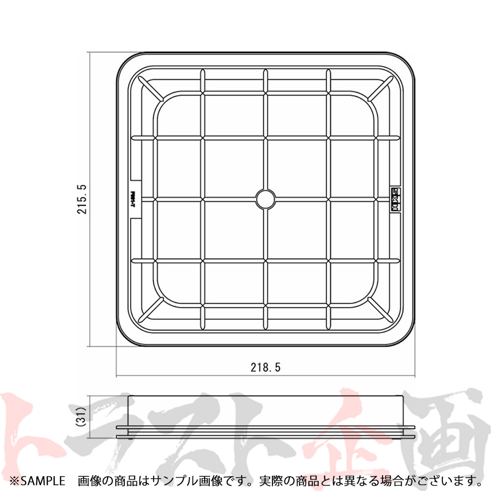 HKS スーパーエアフィルター インプレッサ WRX STI GVB EJ20(TURBO) 70017-AF101 トラスト企画 スバル (213182359_画像2