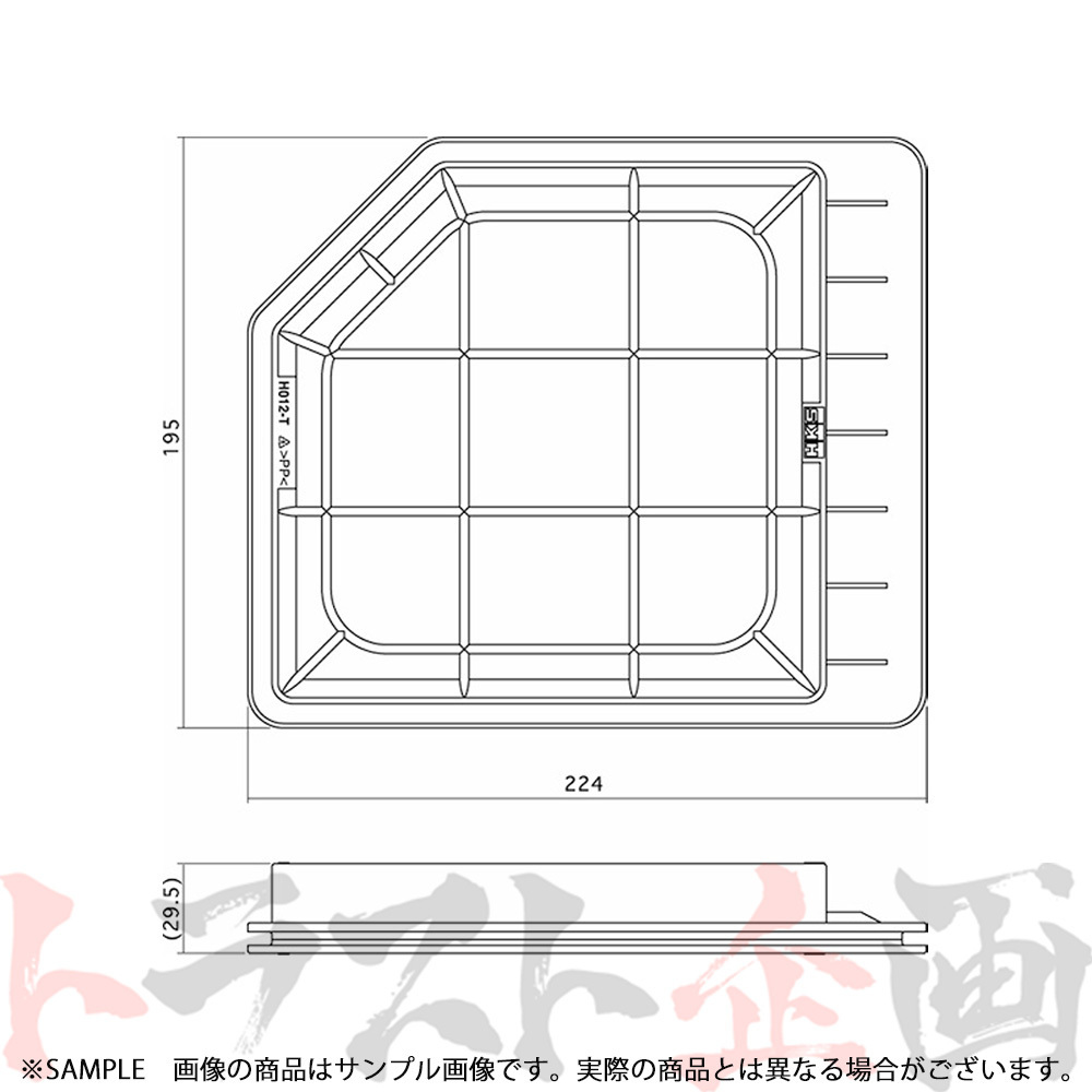 HKS スーパーエアフィルター シビック FD1 R18A 70017-AH112 トラスト企画 ホンダ (213182365_画像2