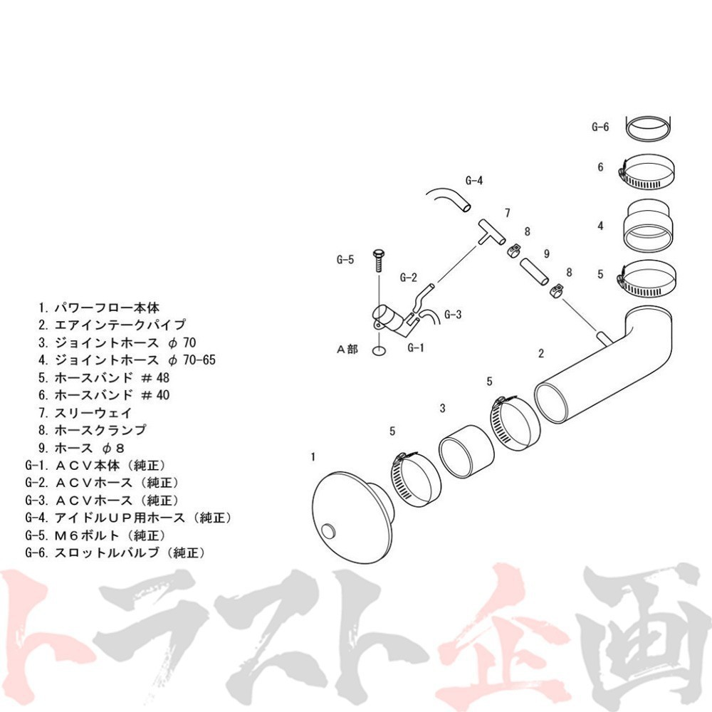 HKS エアクリ レビン AE86 レーシング サクション 70020-AT104 トラスト企画 トヨタ (213121278_画像2