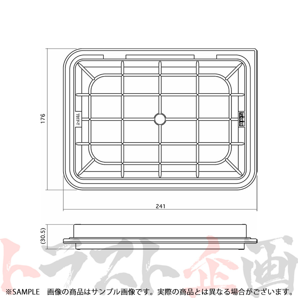 HKS スーパーエアフィルター ラクティス NCP100 1NZ-FE 70017-AT117 トラスト企画 トヨタ (213182392_画像2