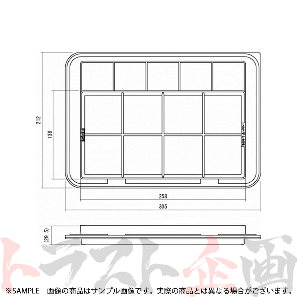 HKS スーパーエアフィルター スイフトスポーツ ZC33S K14C(TURBO) 70017-AS107 トラスト企画 スズキ (213182431_画像2