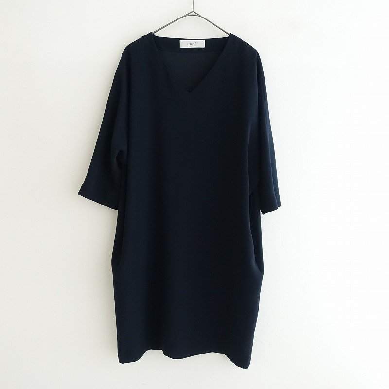 定番のお歳暮 【定価3.4万】サキ *Vネックドルマンスリーブワンピース*38コクーンドレス紺ネイビー無地1022(1-2210-249)【22J22】 saqui Mサイズ 定番のお歳暮 【定価3.4万】サキ *Vネックドルマンスリーブワンピース*38コクーンドレス紺ネイビー無地1022(1-2210-249)【22J22】 saqui Mサイズ