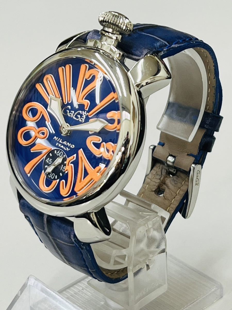 代引き不可】 ガガミラノ マヌアーレ 48mm 手巻き 裏スケ メンズ