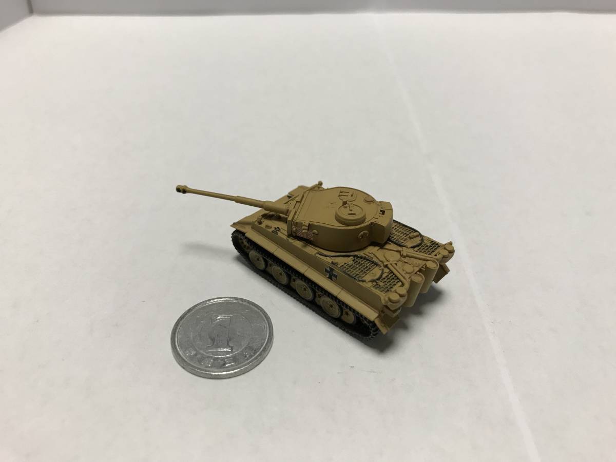 1/144 Girls&Panzer Tiger Ⅰ( black forest . woman an educational institution : west .... get into car ) & T-34( pra uda high school ) has painted final product 