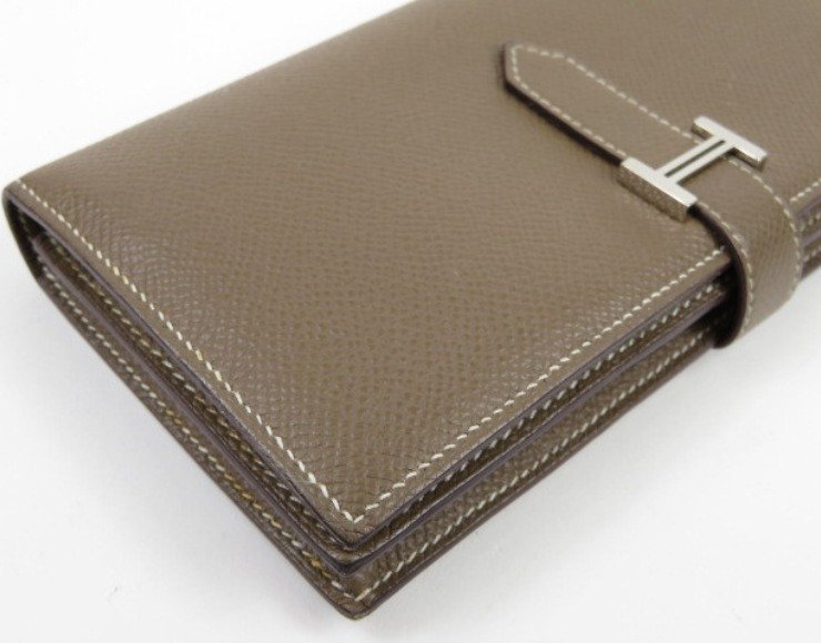 39879☆ HERMES エルメス 極美品 ベアンスフレ 長財布 ヴォーエプソン