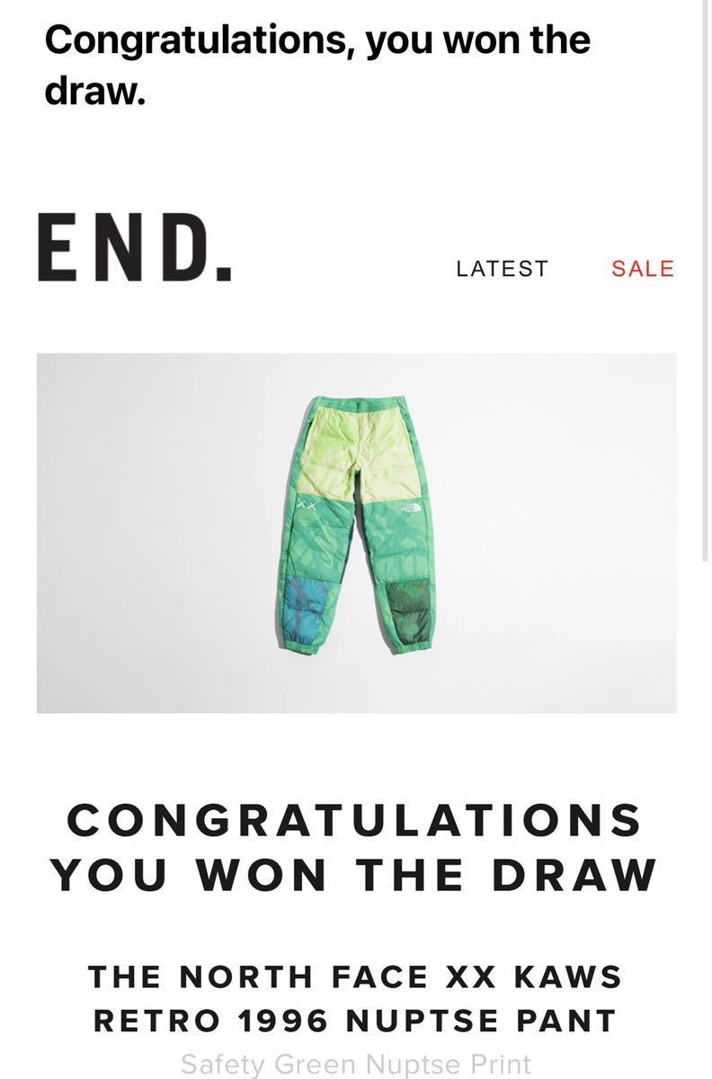 高価値 Retro KAWS XX Face North END購入品 新品未使用 The 1996 カウズ ヌプシ ノースフェイス green safety XLサイズ Pants Nuptse ロング 高価値 Retro KAWS XX Face North END購入品 新品未使用 The 1996 カウズ ヌプシ ノースフェイス green safety XLサイズ Pants Nuptse ロング