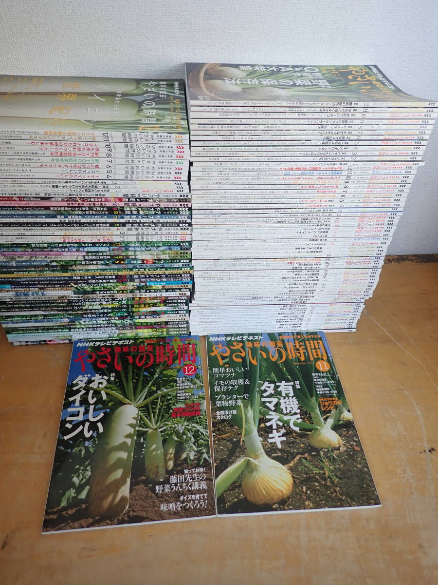 【S⑱A】大量★趣味の園芸 やさいの時間　2010年11月号～2021年12月号 抜無　まとめて112冊セット_画像1