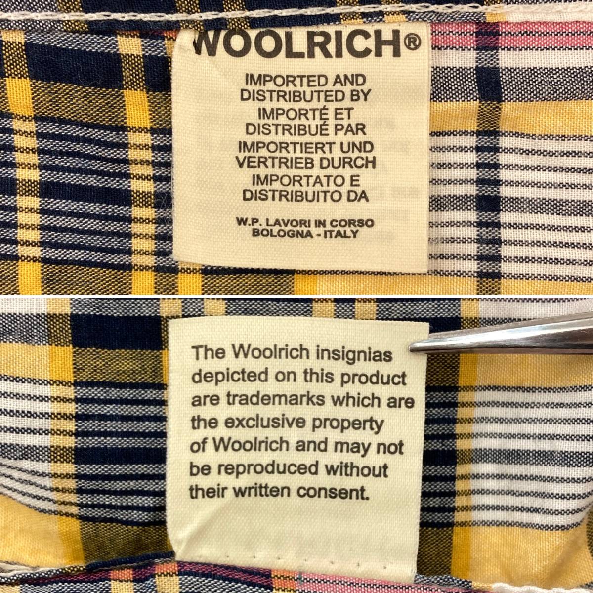 woolrich woolen mills チェック テーラードジャケット USA製 Sサイズ ウールリッチウーレンミルズ ブレザー ブルゾン 2040103_画像4