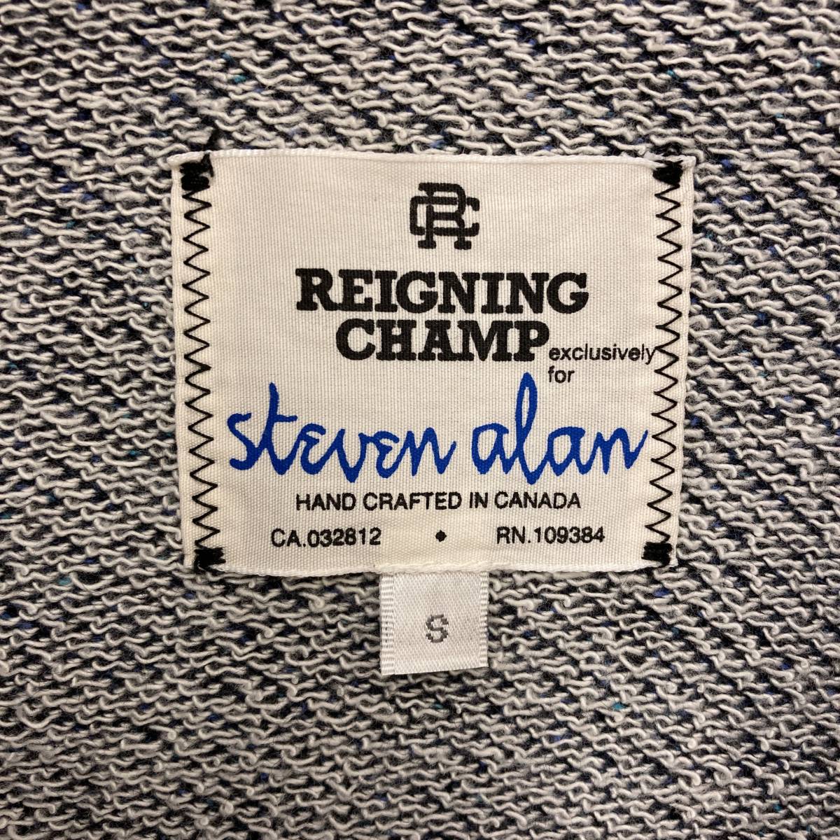 STEVEN ALAN ×REIGNING CHAMP шаль цвет тренировочный темно-синий темно-синий Canada производства S размер Stephen Alain Ray человек g Champ 2080109