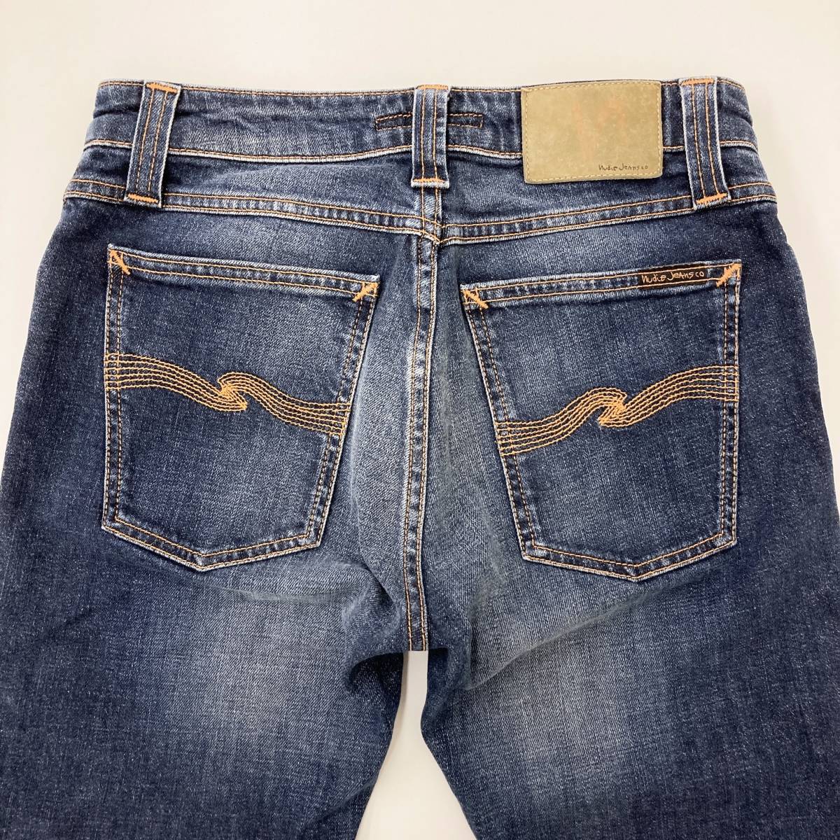 Nudie Jeans Skinny Lin スキニージーンズ ストレッチ W28 ヌーディージーンズ スキニーリン スリム テーパード デニムパンツ 2080185_画像9