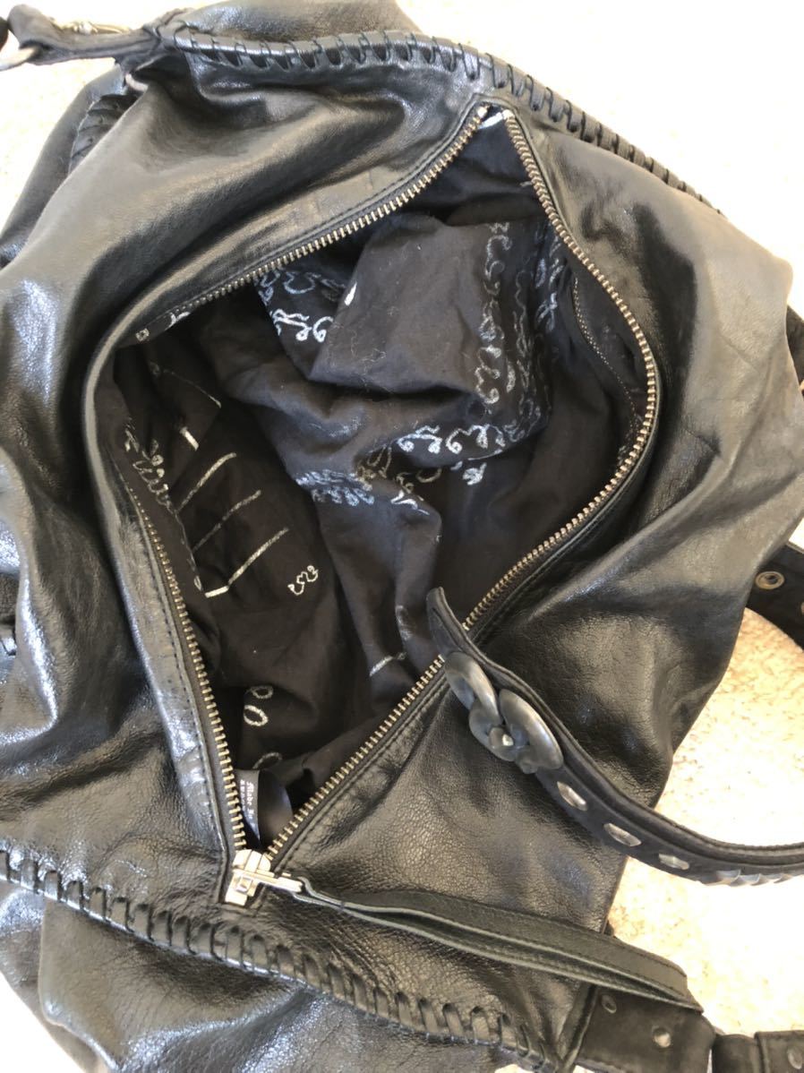 14th addiction定価8万スネークシープレザーバッグbagリュック kmrii