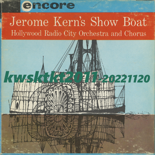 E-212★Hollywood Radio City Orchestra & Chorus JEROME KERN：Show Boatの画像1