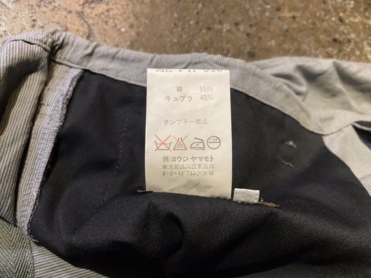Y´s for men 02SS 脱色 ストライプ柄 セットアップ ワイズフォーメン 2002SS ME-P11-013 3 Yohji Yamamoto ヨウジヤマモト 8