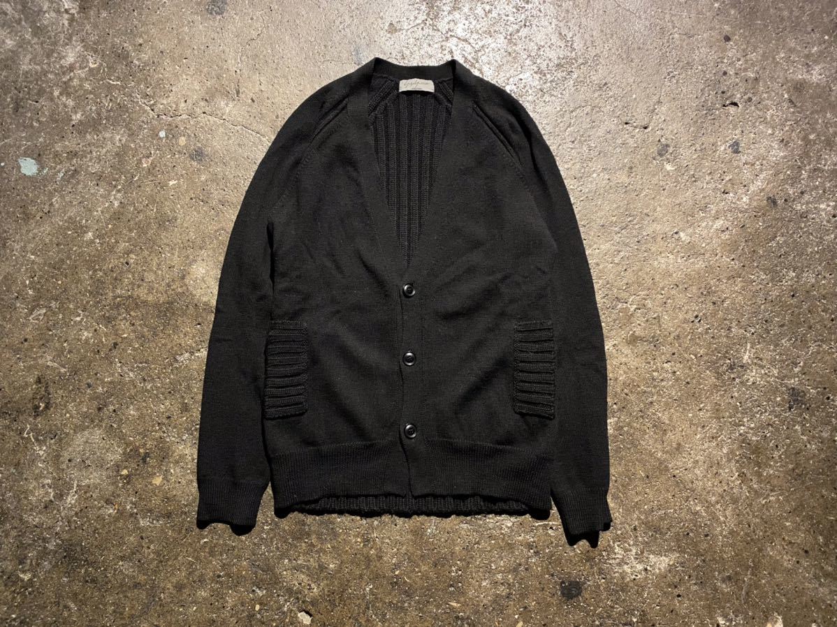 Yohji Yamamoto POUR HOMME 11AW バック 切替 ウール カーディガン ヨウジヤマモトプールオム 2011AW HP-K37-192 3の画像1