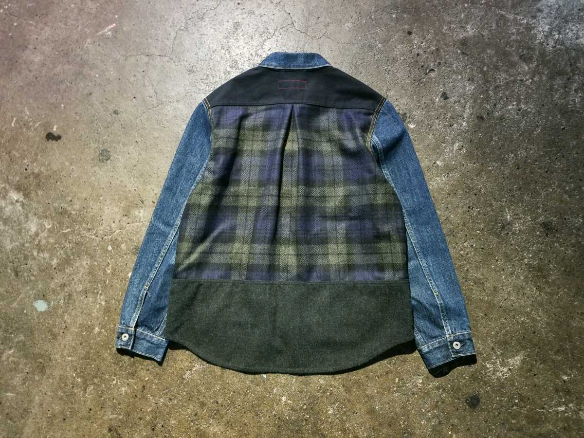 JUNYA WATANABE MAN 20AW LEVI'S ウールツイル切替デニムジャケット 3rd 2020AW ジュンヤワタナベマン リーバイス COMME des GARCONS_画像2