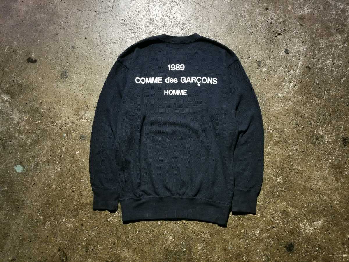 COMME des GARCONS HOMME 89ss バックロゴサーマルスウェット 1989ss AD1988 コムデギャルソンオム