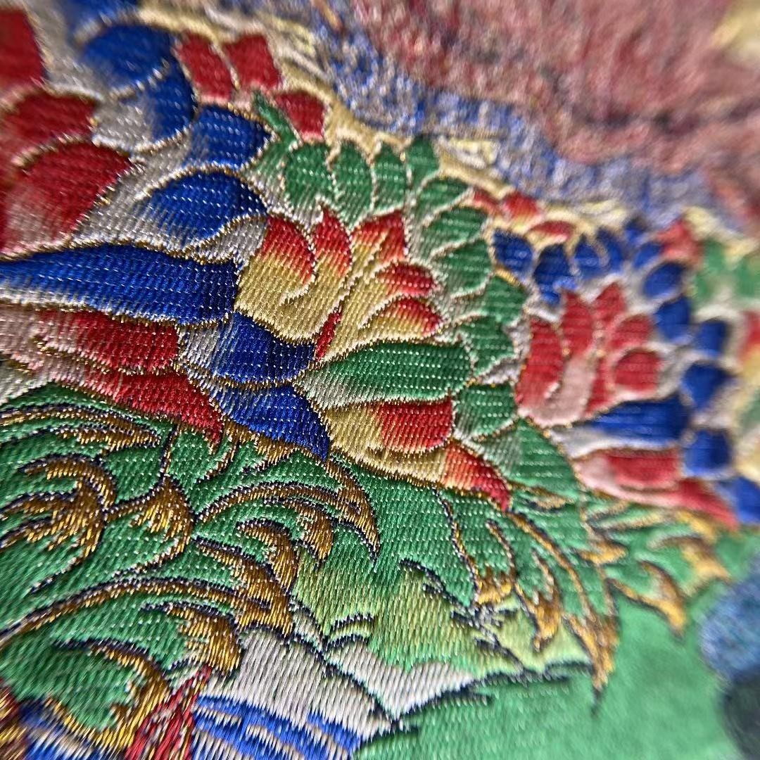 限界価格! gZi Beads 藏品 チベット密教 タンカ グリーンターラ菩薩 刺繍 珍蔵品 工芸品 仏教美術 骨董品