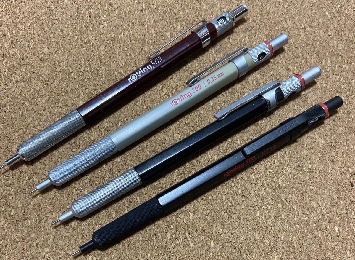 本日限定 rotring 500 シャープペンシル 0.3mm 黒xシルバー