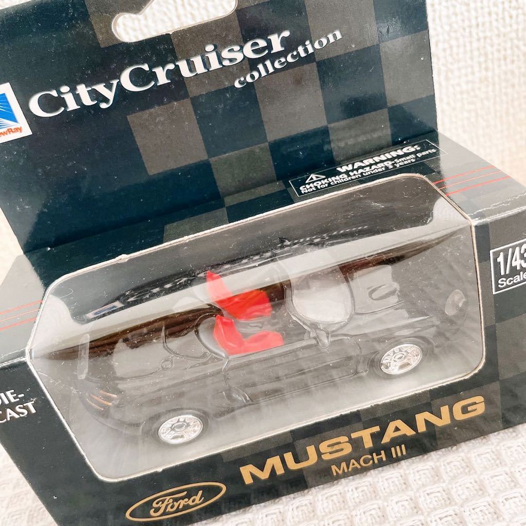 新品NewRay City Cruiser Collectionフォード マスタング マッハ3 FORD MUSTANG MACH3シティクルーザー1/43ミニカーフィギュア クラシック_画像3