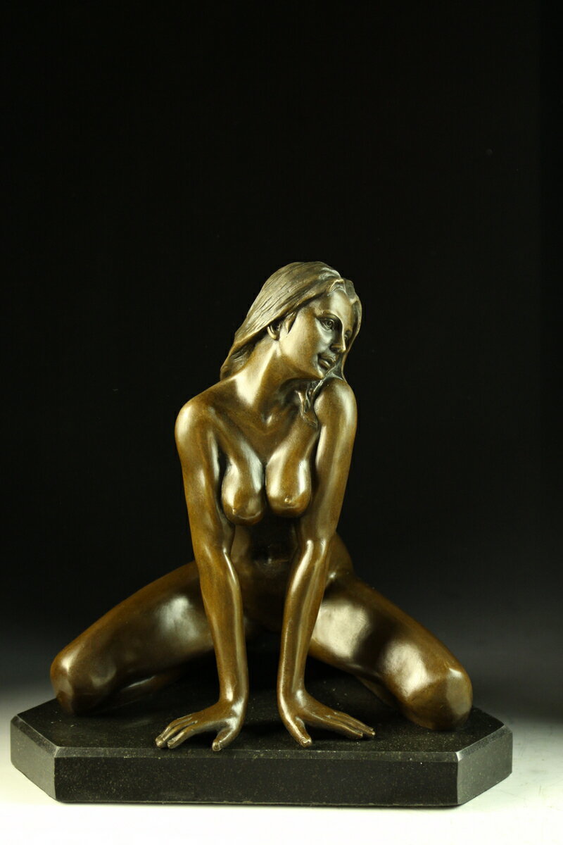 【永楽】大型ブロンズ像セクシーな裸女Nino Oliviono作　インテリア　彫刻　銅像　インテリア家具　置物　彫刻　銅像　彫像　美術品_画像1