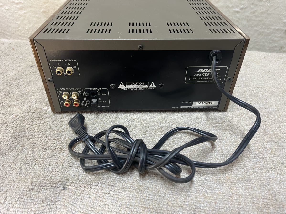 Z(11)BOSE CDR-1410 CDレコーダー ボーズ www.lram-fgr.ma