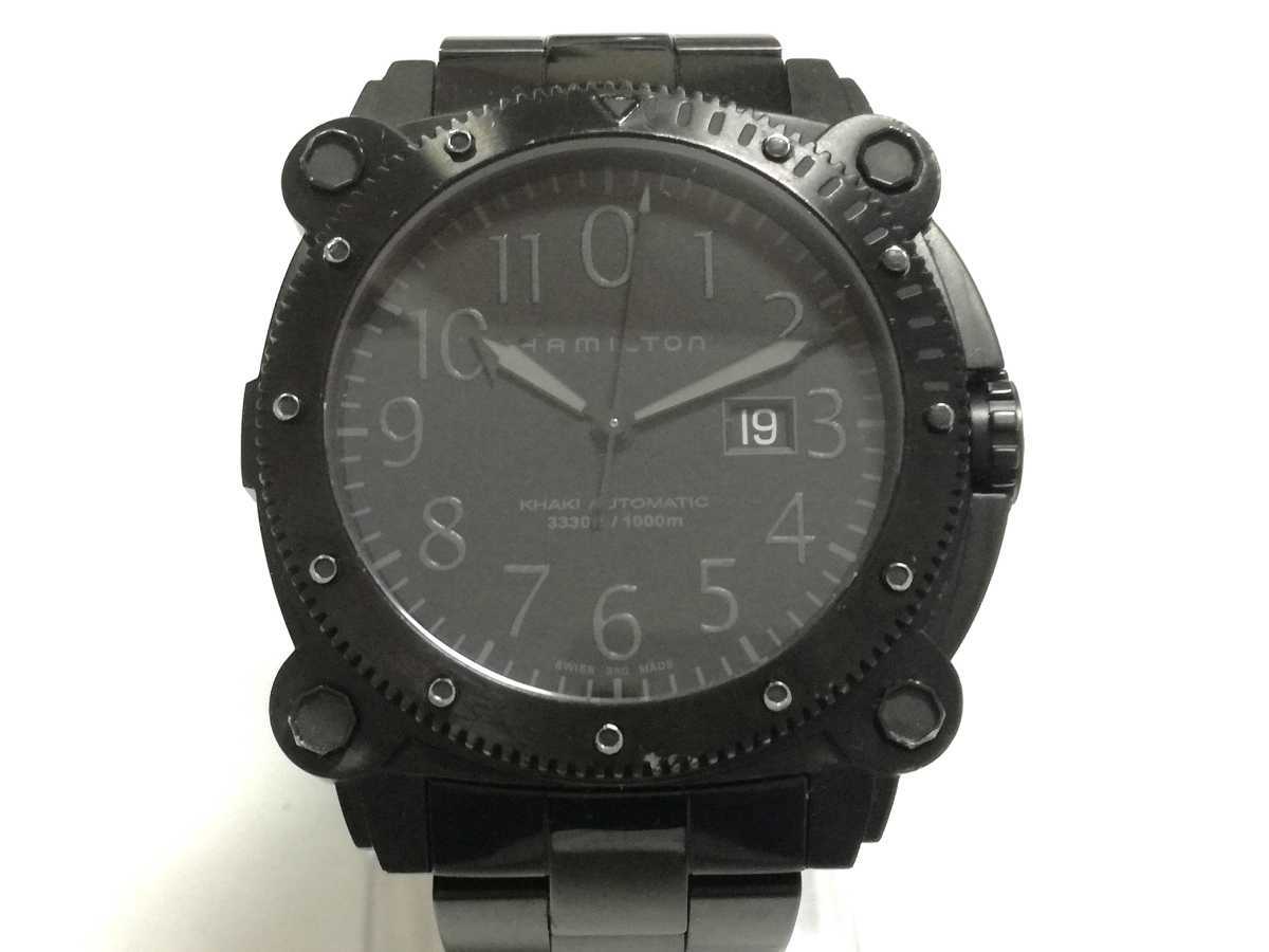 HAMILTON ハミルトン 腕時計 カーキ ビロウゼロ H785850 ブラック 黒