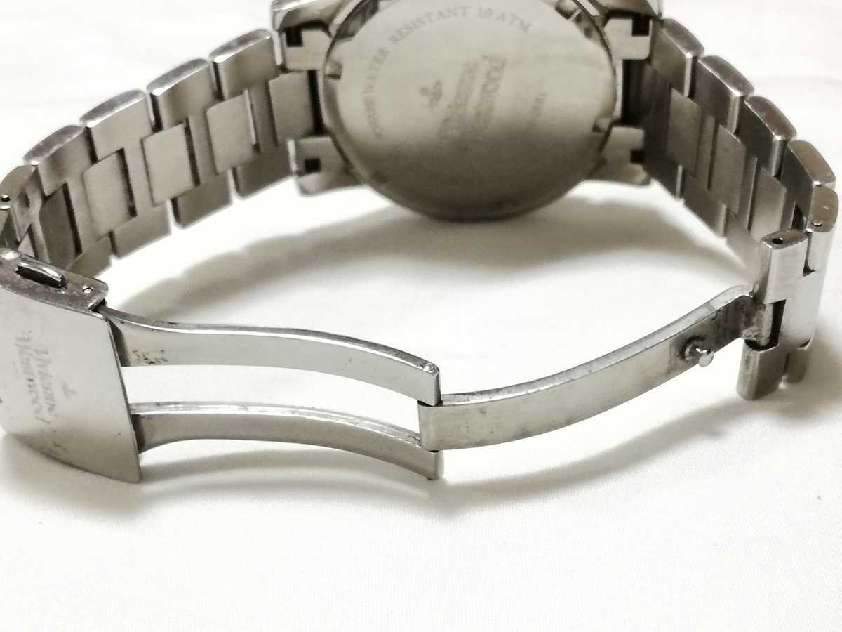  operation goods Vivienne Westwood wristwatch VW-2081 chronograph silver black black face Vivienne Westwood 