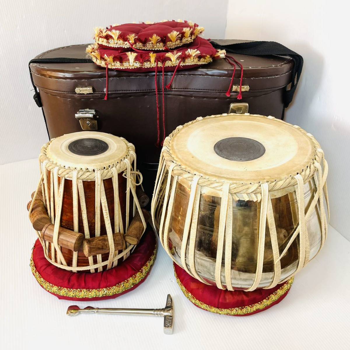 タブラ 打楽器 インド 民族楽器 タブラ ケース付き チューニング