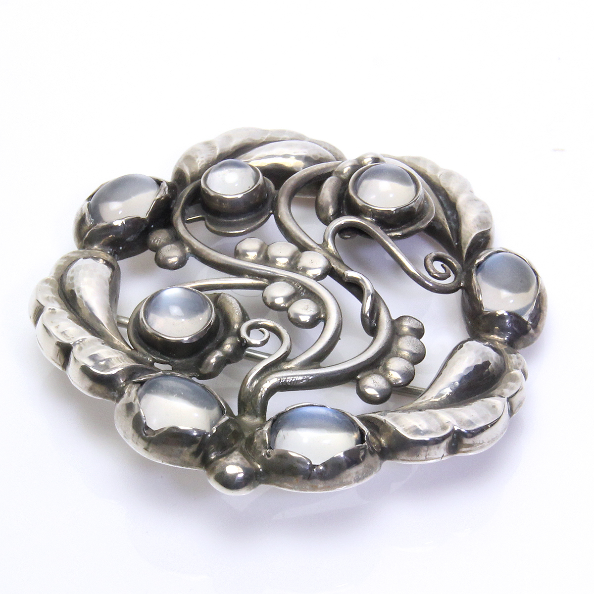 ジョージジェンセン 159 ブローチ GEORG JENSEN ムーンストーン ムーン