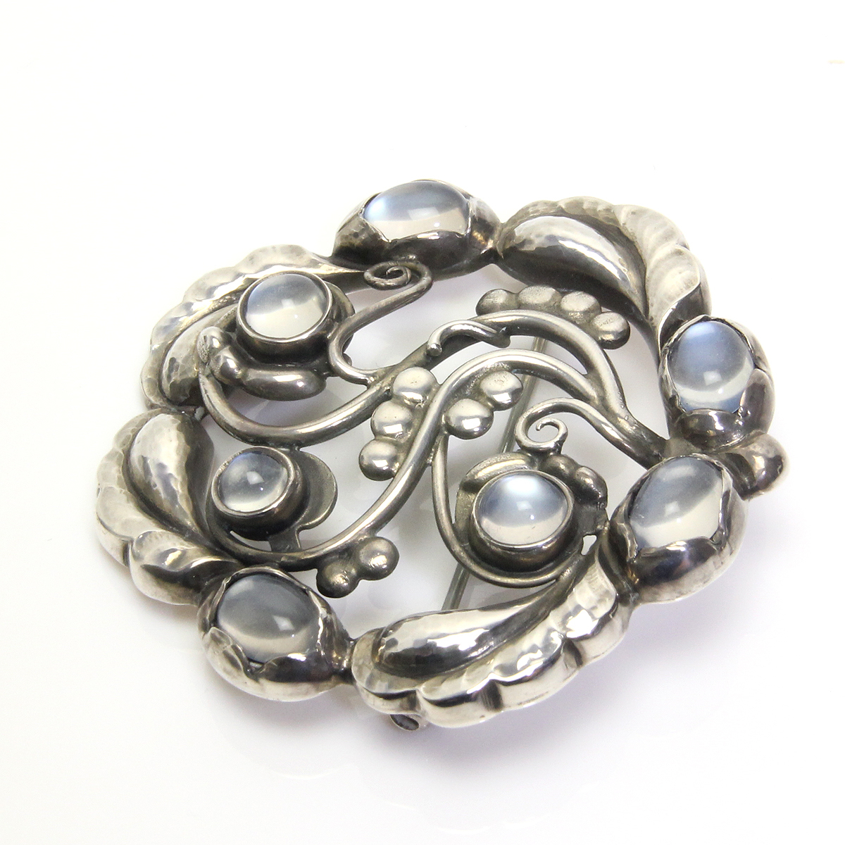 ジョージジェンセン 159 ブローチ GEORG JENSEN ムーンストーン ムーン