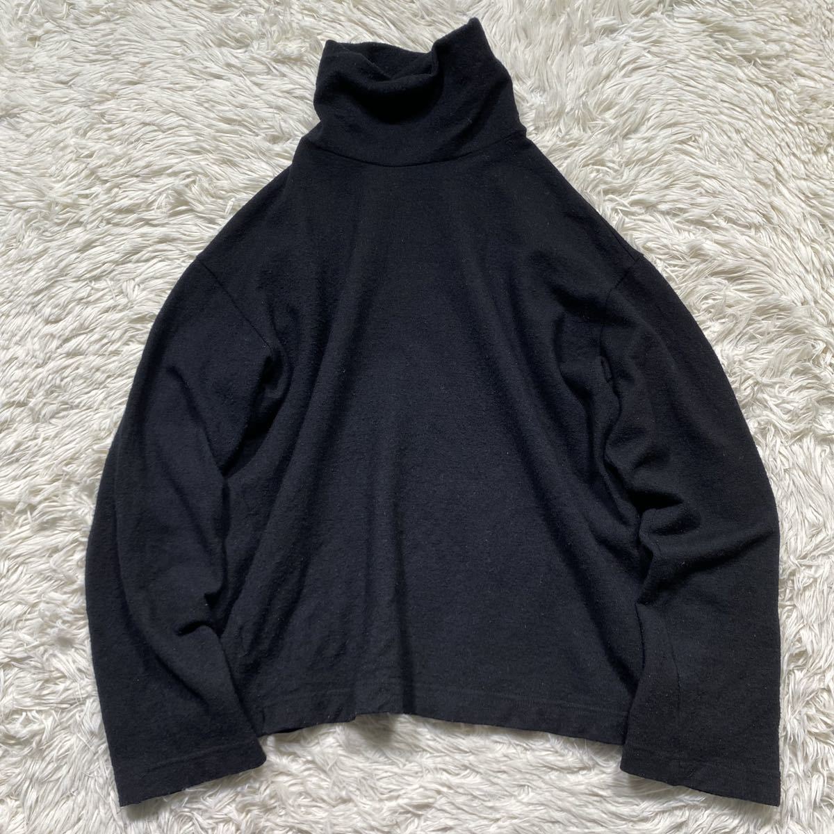 希少 yohji yamamoto Pour Homme ヨウジヤマモト プールオム 90s 短丈 タートルネック ハイネック カットソー ニット