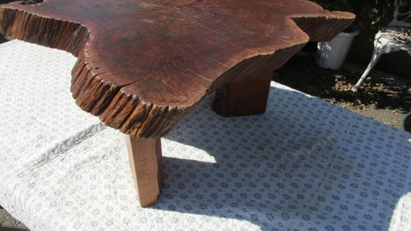 【インテリア】木製テーブル（輪切り）【テーブル】_画像4