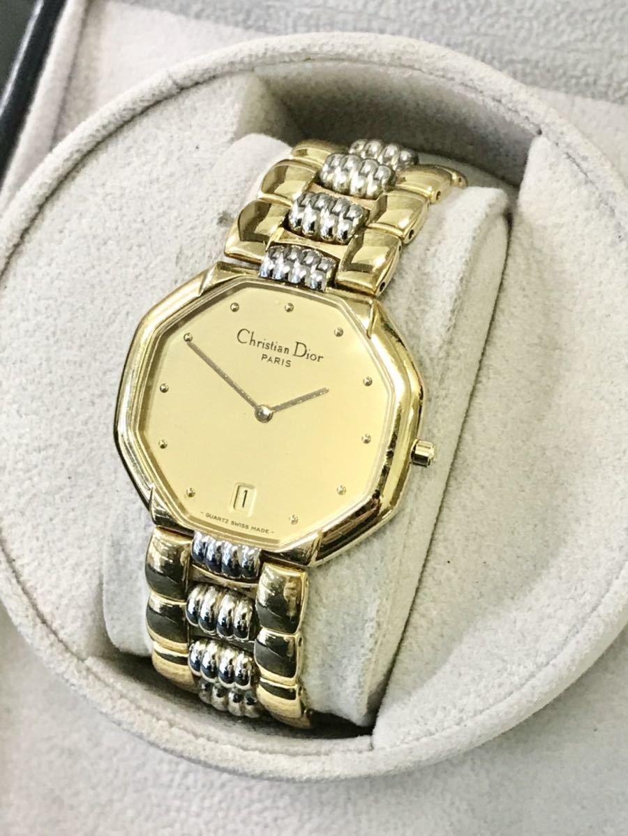 F385☆1円スタート☆Christian Dior クリスチャン ディオール 腕時計