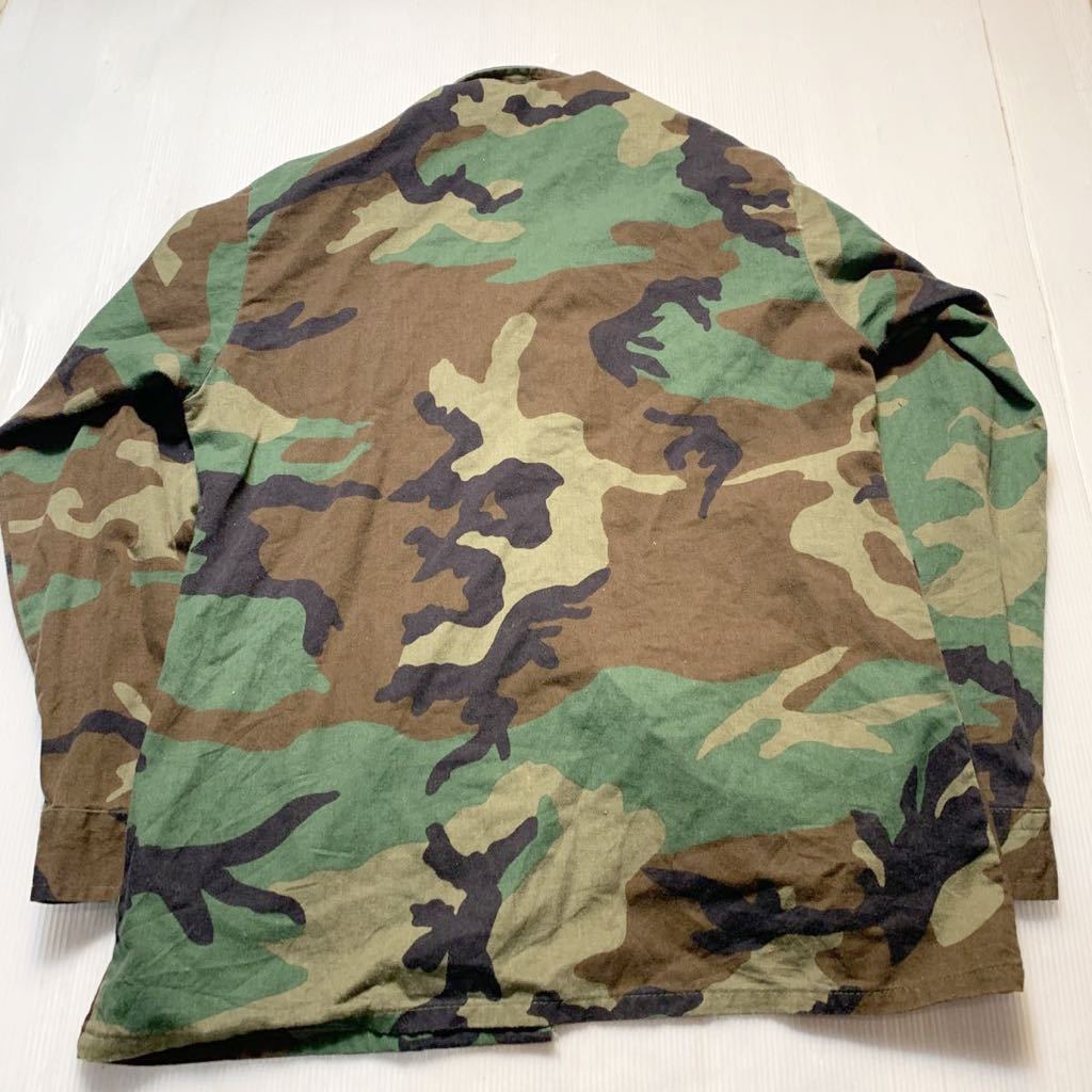 米軍放出品 実物素材 キッズ用 民生品 ウッドランド 迷彩 BDUジャケット 中古_画像4